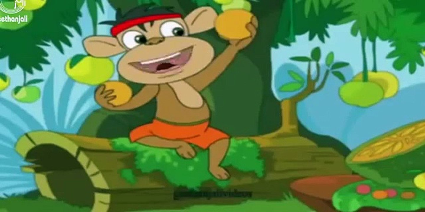 Jataka Tales - Short Stories for Children - The Clever Monkey and The Crocodile - Kids Stories