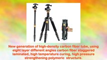 Afunta Q666c Portable Profesional Photography Camera Carbon Tripod Monopod Kit