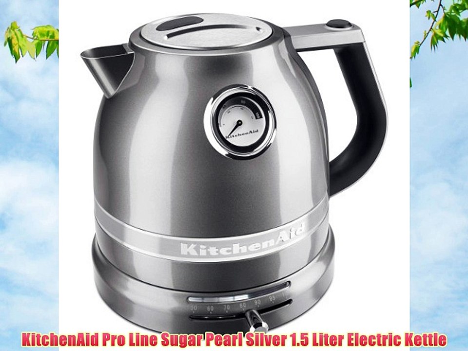 KitchenAid Pro Line Sugar Pearl Silver 1.5 Liter Electric Kettle