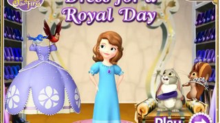 Sofia the First Disney Princess   Dress For A Royal Day   Cartoons For Kids Children