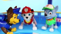 Paw Patrol Chase and Marshall  Zuma Hovercraft Save Peppa Pig from the Lake  Daddy Pig