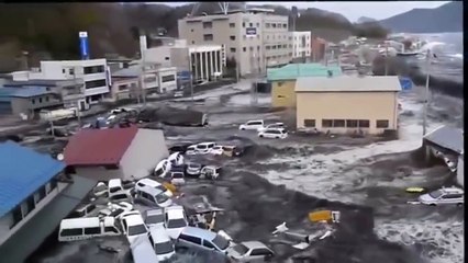 Unexpected Japanese TSUNAMI Caught on Tourists Camera