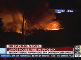 Large house fire in Phoenix could be weather related