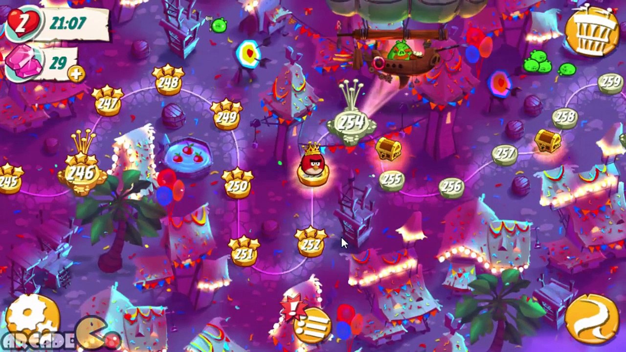 Angry Birds 2 - New Level Pigsyland 251-255 Walkthrough 3 Stars!