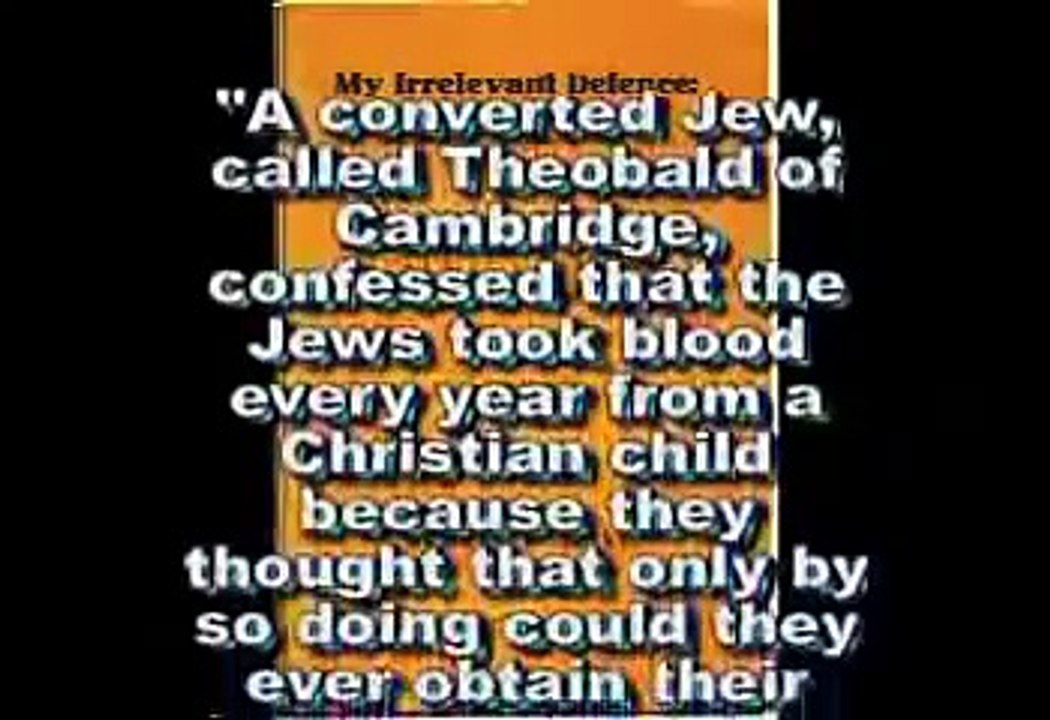 Jewish Ritual Murder Revisited part 3