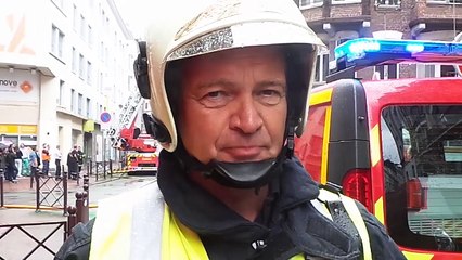 Lille : gros incendie rue des arts, en plein centre