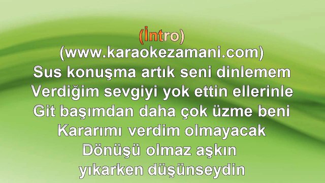 Hakan Altun - Unuttum Seni Ben - 2003 TÜRKÇE KARAOKE