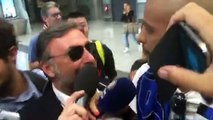 Melo-Inter, l'arrivo alla Malpensa