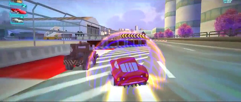 01 Disney Cars Pixar Lightning McQueen Cars 2 Races Nursery Rhymes Songs for Children with Action