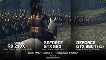 Total War: Rome  II Emperor Edition -  R9 290X Vs Geforce GTX 980 Vs Geforce GTX 980Ti SC 