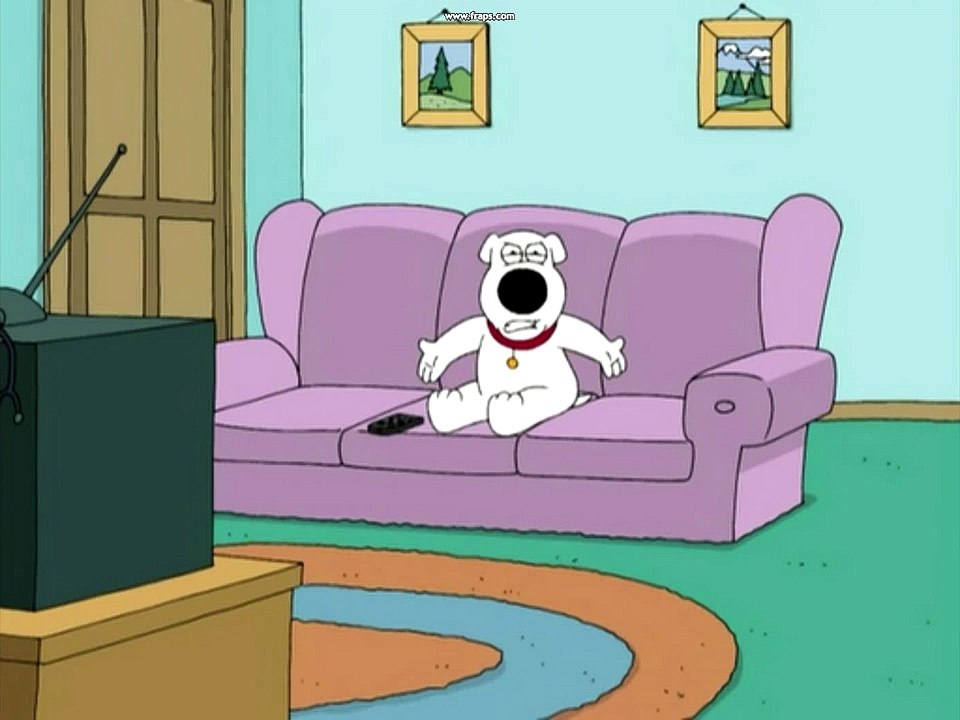 Family guy's Brian goes crazy