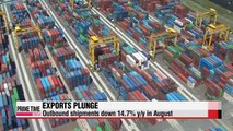 Korean exports drop to six-year low in August