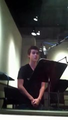 Jeremy Shada (AKA) Finn the human voice acting in the studios.