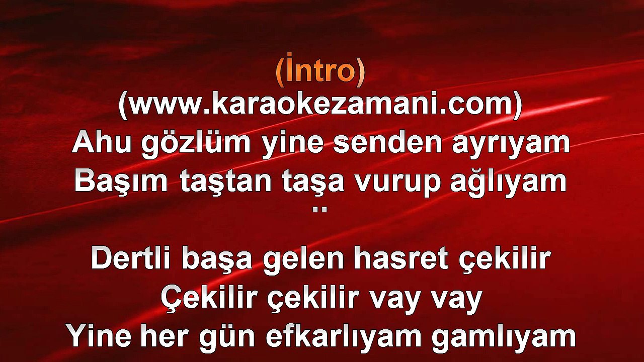 Hakan Taşıyan - Ahu Gözlüm - 2004 TÜRKÇE KARAOKE