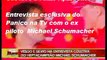 Panico na tv-Silvio e vesgo entrevista  Michael Schumacher