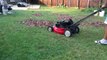 Snapper 21 commercial mower mulching leafs part 1