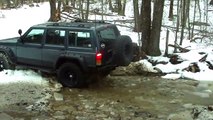 Jeep Cherokee XJ in snow 1-17-10
