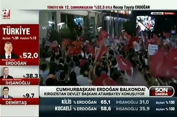 Скачать видео: Kırgızistan Cumhurbaşkanı Başkanı Almazbek Atambayev & Recep Tayyip Erdoğan BALKON KONUŞMASI