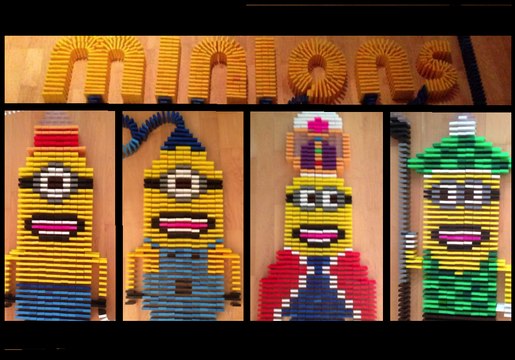 Domino Enthusiast Has Some Fun With Minions