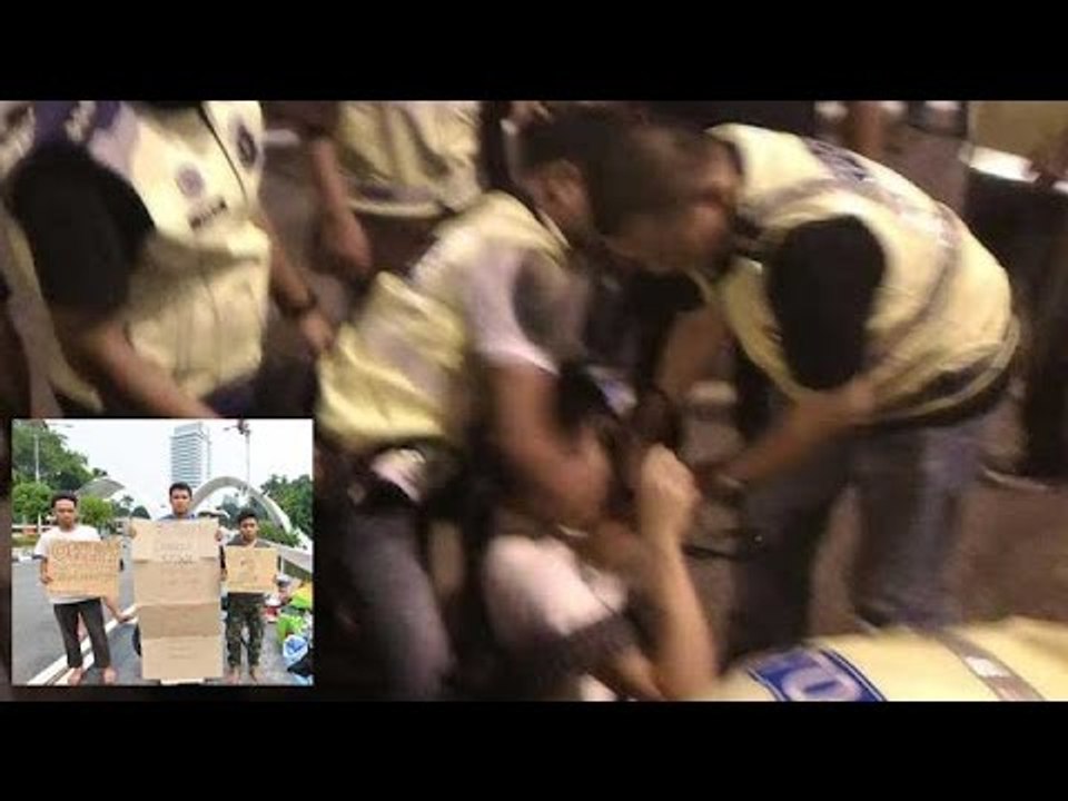 Standoff outside Parliament, students arrested