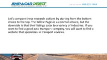 Auto Transport Reviews - Finding the best auto transport company