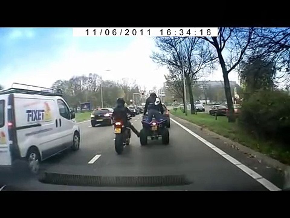 wegmisbruikers - een rit met quad