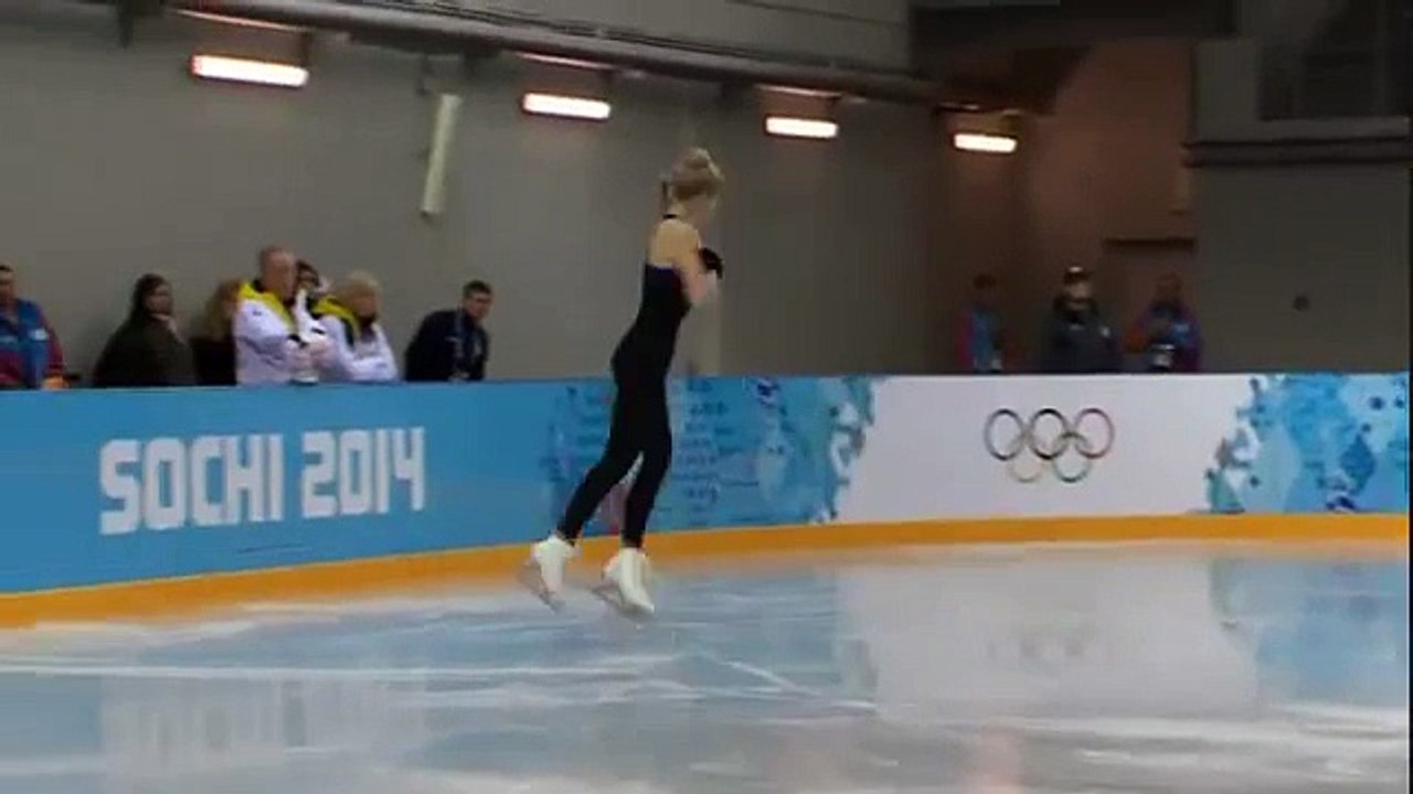 U.S. figure skater Gracie Gold's practice skate