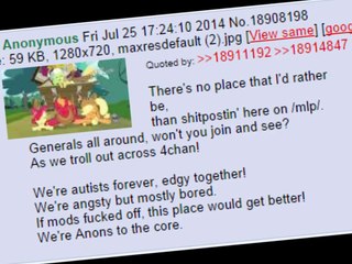 Anons To The Core - /mlp/ Apples To The Core Parody