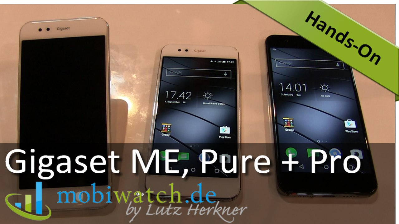 Hands-on-Video: Gigaset stellt seine ersten Smartphones vor – "Test"