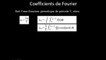 Les formules pour calculer les coefficients de Fourier