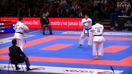 Italy male team - Kata Gankaku + bunkai - Final 21st WKF World Karate Championships Paris Bercy 2012