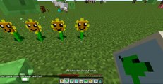 minecraft 1.7.10 plants vs zombies mod showcase