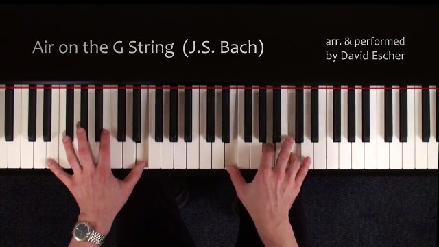 Air on the G String (J.S. Bach) - Piano - Tutorial view