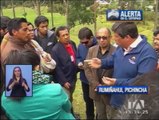 Ministro de Seguridad cumple agenda en Rumiñahui