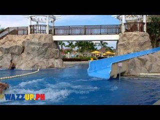 Giant 40 feet Waterslide Fun at Aquaria Beach Resort