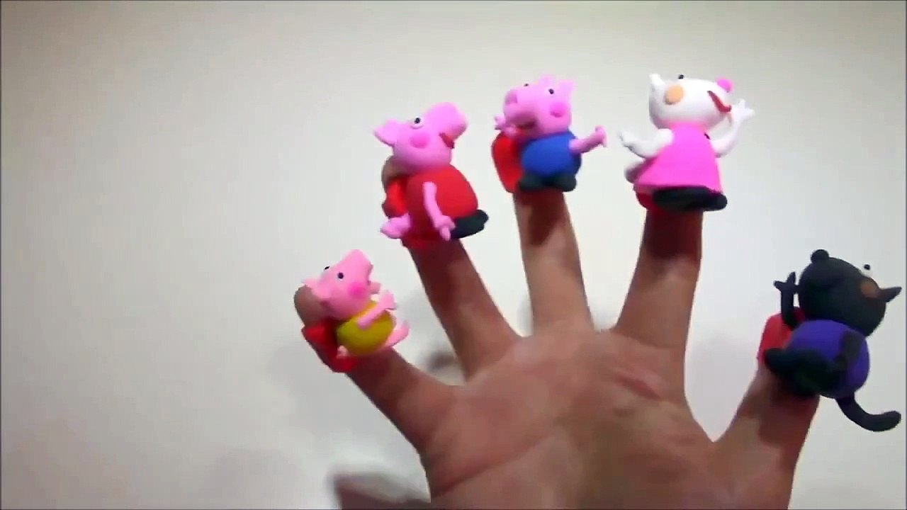 Peppa Pig Friends Finger Family Nursery Rhyme Suzy Sheep Peppa Pig Candy Cat Zoe Zebra Ped