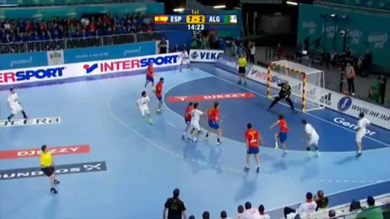handball 2013   Game1  Spain v Algeria (Preliminary Rd)