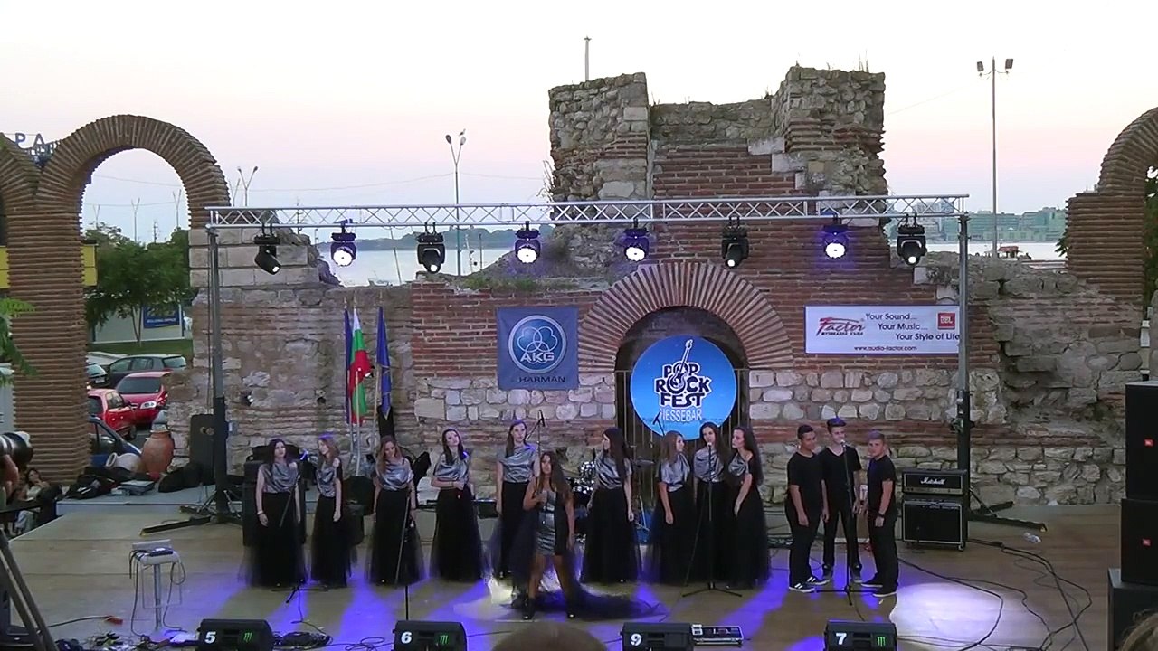 Kristiana Petkova and "New Music" in the pop rock festival in Nessebar Bulgaria