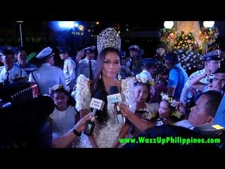 Interview of Janine Tagunon 1st Runner-Up Miss Universe 2012 at Santacruzan 2013
