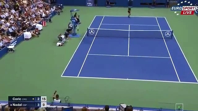 Borna Coric 1–3 Rafael Nadal Highlights HD 01.09.2015 (US Open)