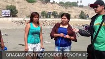 BLOOPERS! Contaminación en la playa agua dulce (Lima,Perú)