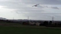 Model aircraft with 3 flymo petrol engines FLYING!!