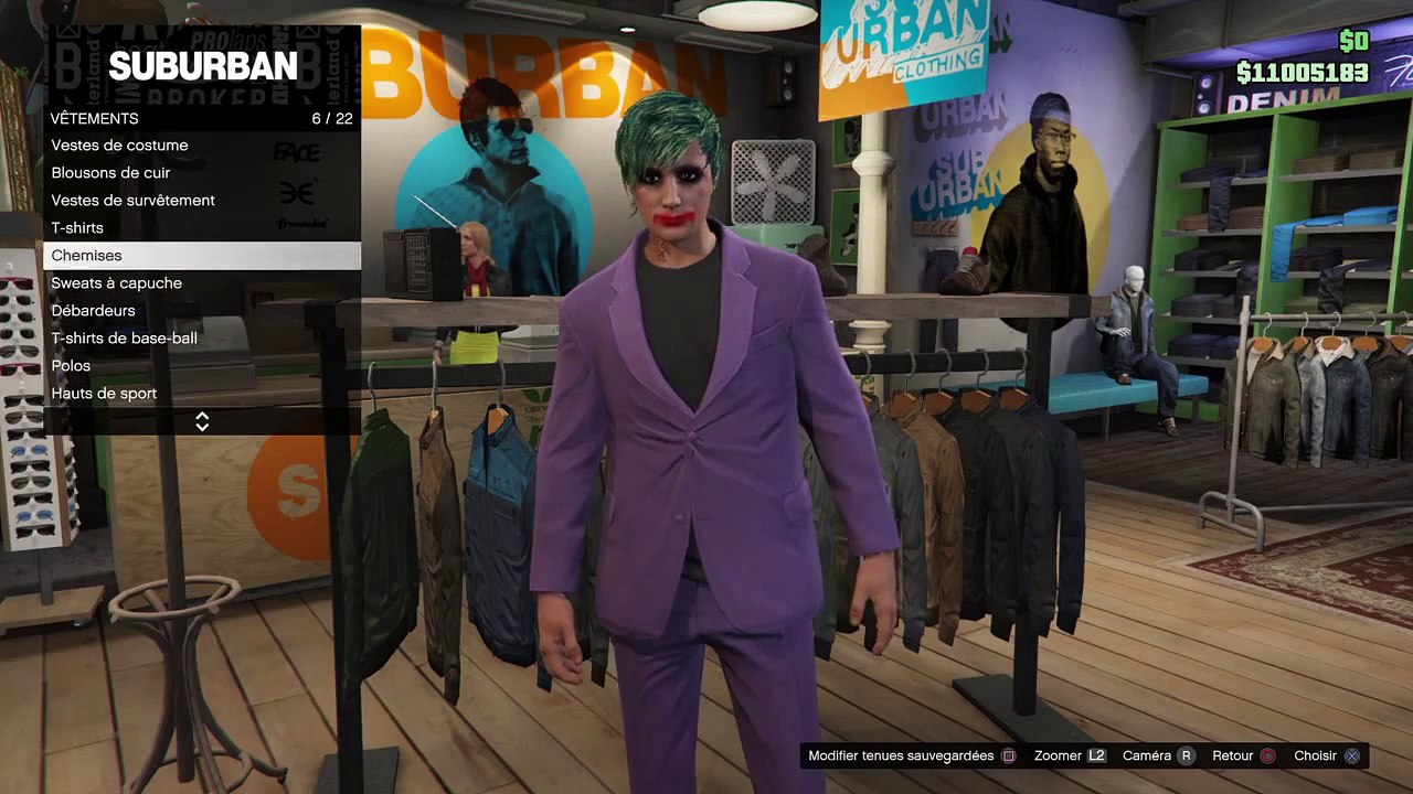 AVOIR LA TENUE DU JOKER DANS GTA V