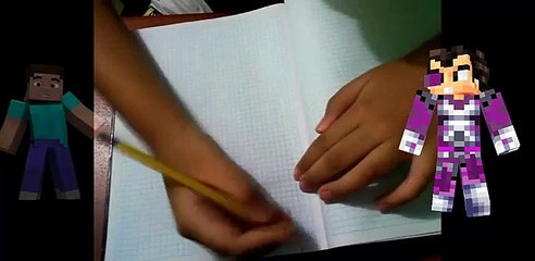 PARTE I/II - Como dibujar a Steve y a Vegeta 777 De MineCraft