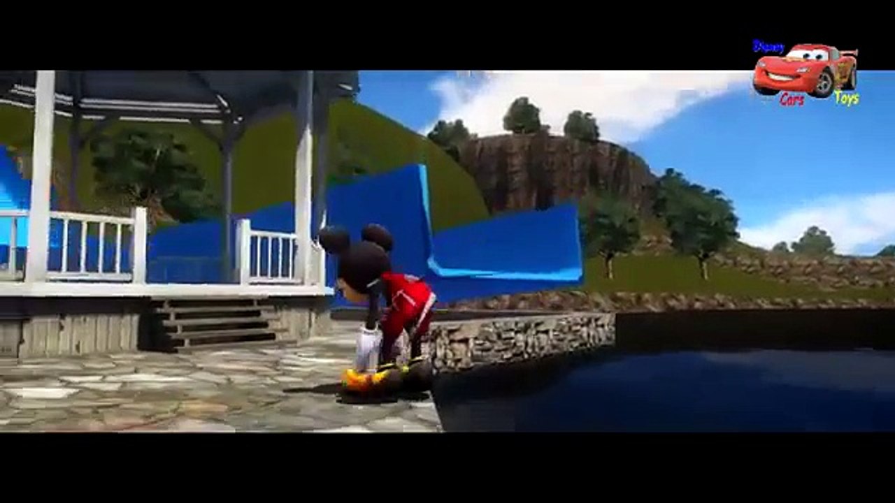 Mickey Mouse meets Frozen Anna Princess of Arendelle & they have Fun with Mcqueen DINOCO & TOW MATER