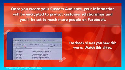 Target Facebook Ads to people on your contact list
