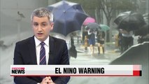 Weather experts forecast Korea to be indirectly affected by El Nino