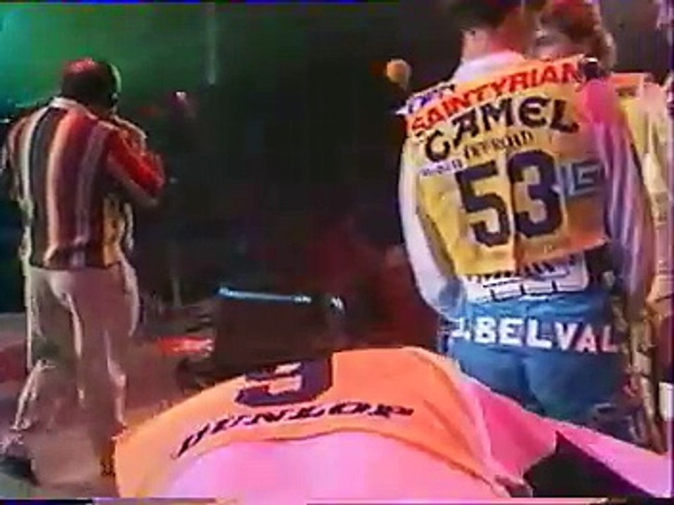 "THE" bercy 1989 supercross TF1 thefly qui part en tête