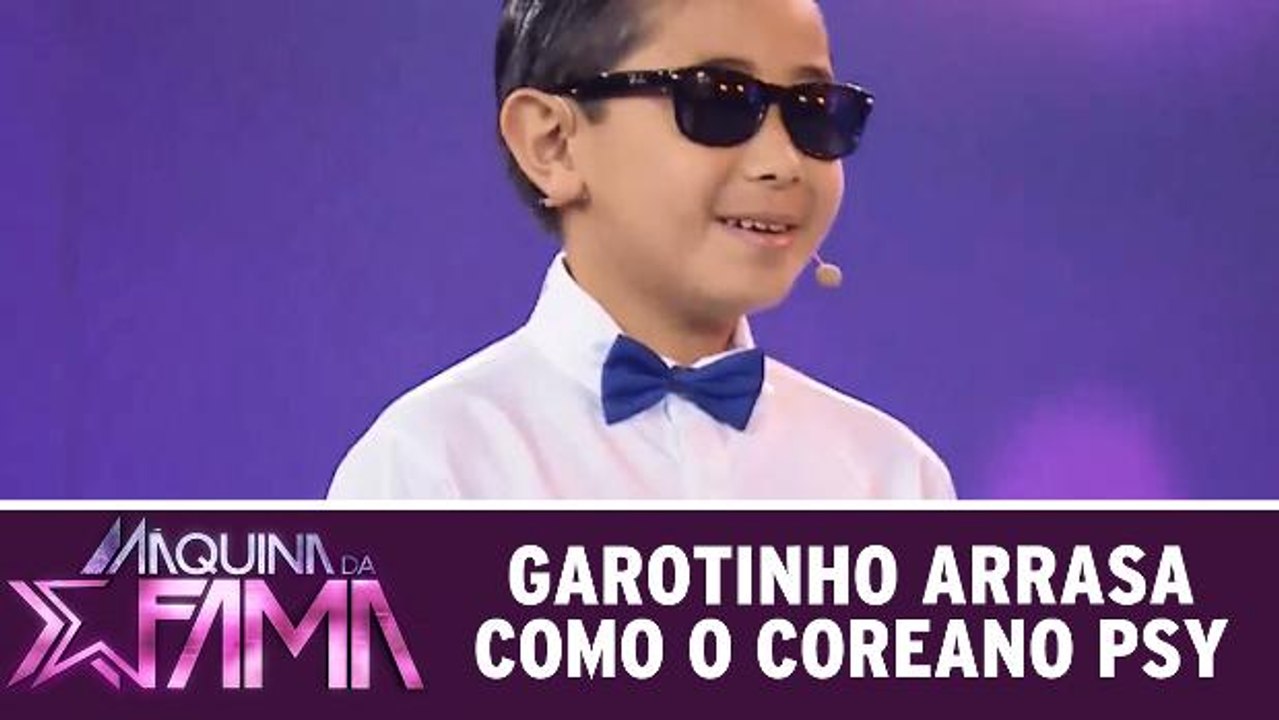 Garotinho surpreende ao cantar Psy