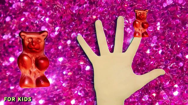Colored Gummy Bear Finger Family - Finger Family Song - Nursery rhymes for kids - Baby songs